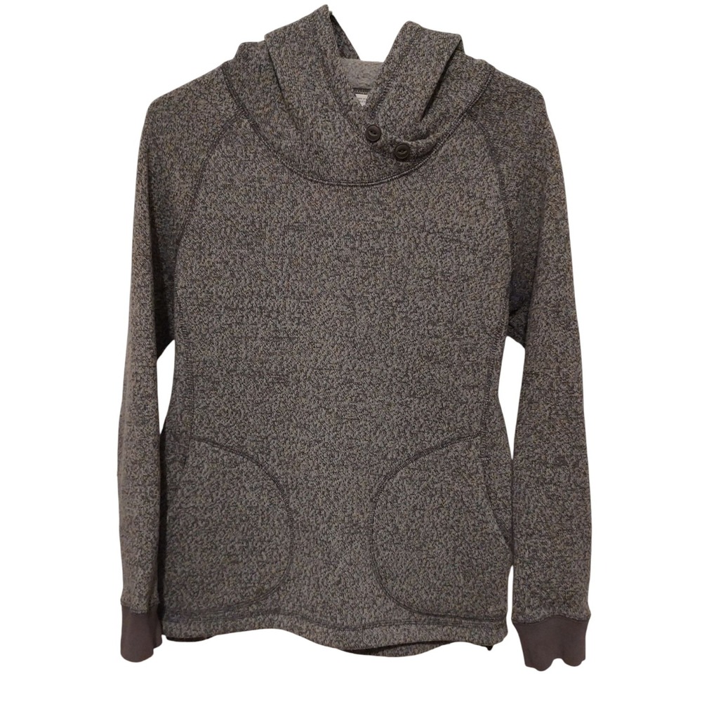 Woolrich Hooded Pullover Sweatshirt‎ Gray Womens Size Medium Vintage 77230